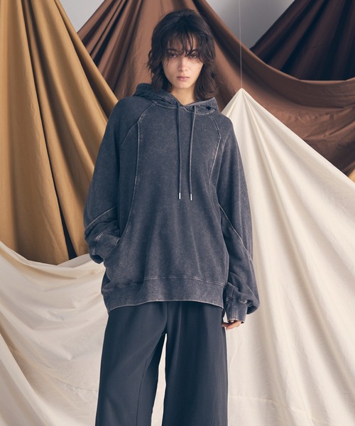 UNISEX》Cashmere Cotton Sweat Pullover Hoodie/カシミアコットン裏毛