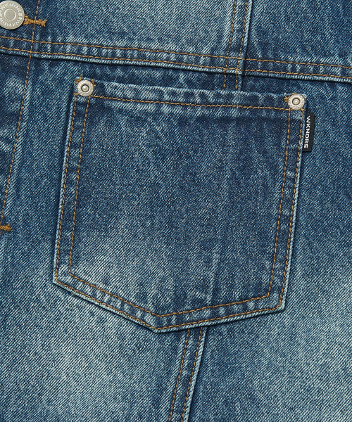WKNDRS（ウィーキャンドース）の「PATCH WORK DENIM VEST (DENIM)（ベスト・レディース・その他・MEDIUM/LARGE）」の4枚目の写真