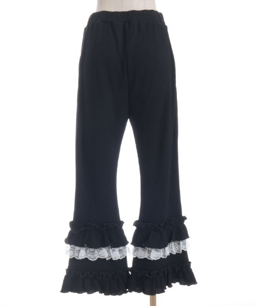 axes femme(アクシーズファム)の「フリル×レースワッフルパンツ(その他パンツ・レディース・ホワイト/ブラック・FREE)」の8枚目の写真