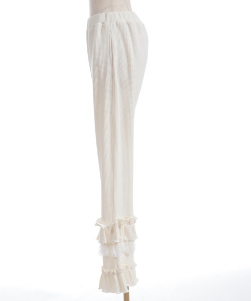 axes femme(アクシーズファム)の「フリル×レースワッフルパンツ(その他パンツ・レディース・ホワイト/ブラック・FREE)」の14枚目の写真