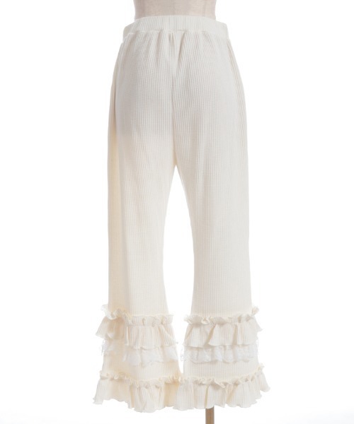 axes femme(アクシーズファム)の「フリル×レースワッフルパンツ(その他パンツ・レディース・ホワイト/ブラック・FREE)」の15枚目の写真