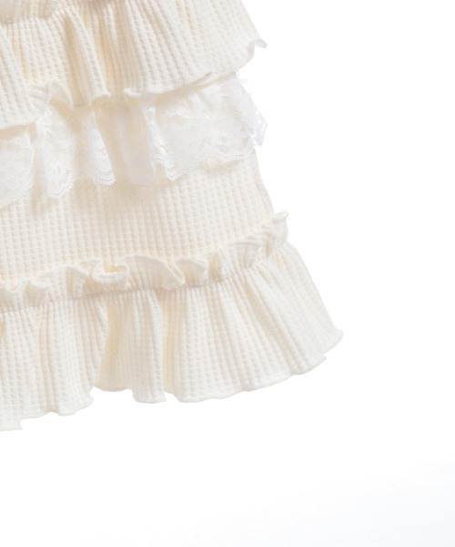 axes femme(アクシーズファム)の「フリル×レースワッフルパンツ(その他パンツ・レディース・ホワイト/ブラック・FREE)」の17枚目の写真