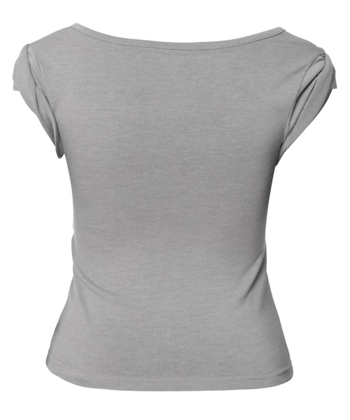 FLAREUP(フレアアップ)の「アシンメトリードレープロールアップTシャツ(FL-165_グレー)(Tシャツ/カットソー・レディース・グレー・OS)」の18枚目の写真
