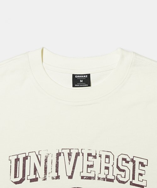 GAKKAI UNIONS（ガッカイユニオンズ）の「[16水]ユニバースバーガータウン半袖Tシャツクリーム（Tシャツ/カットソー・レディース・その他・LARGE/MEDIUM）」の3枚目の写真