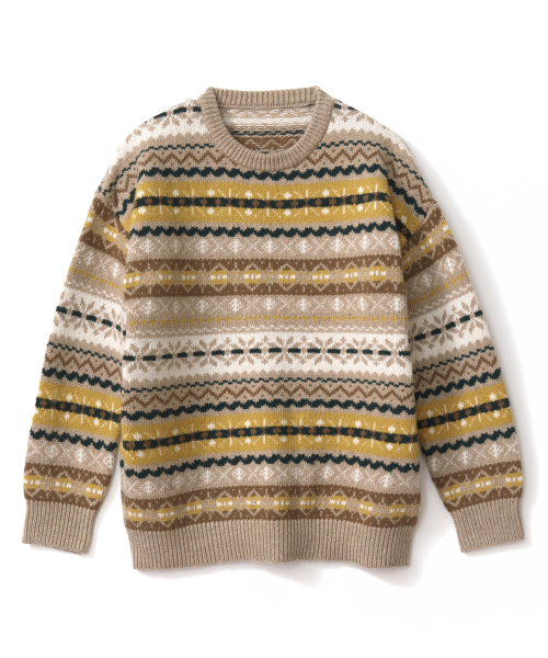 TAKEASY(テイクイージー)の「フェアアイルニット(ベージュ)(ニット/セーター・レディース・その他・SMALL/MEDIUM/LARGE)」の8枚目の写真