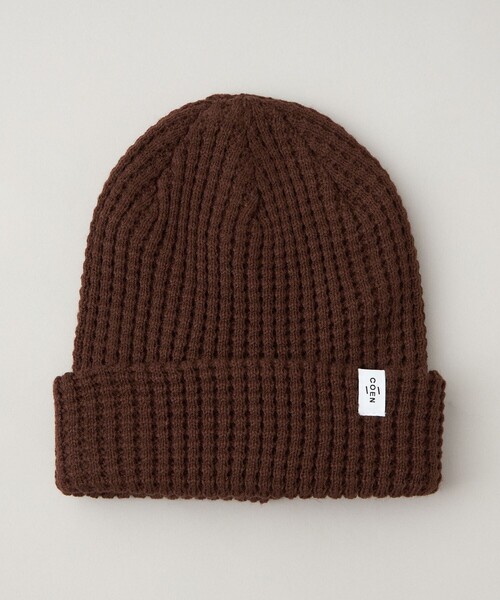 coen（コーエン）の「【ギフトにおすすめ】ワッフルニットワッチ（ニットキャップ/ビーニー・メンズ・ダークグリーン/ネイビー/ダークブラウン/ワイン/ブラック/オレンジ・FREE）」の3枚目の写真