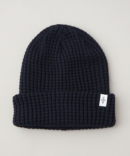 coen（コーエン）の「【ギフトにおすすめ】ワッフルニットワッチ（ニットキャップ/ビーニー・メンズ・ダークグリーン/ネイビー/ダークブラウン/ワイン/ブラック/オレンジ・FREE）」の5枚目の写真