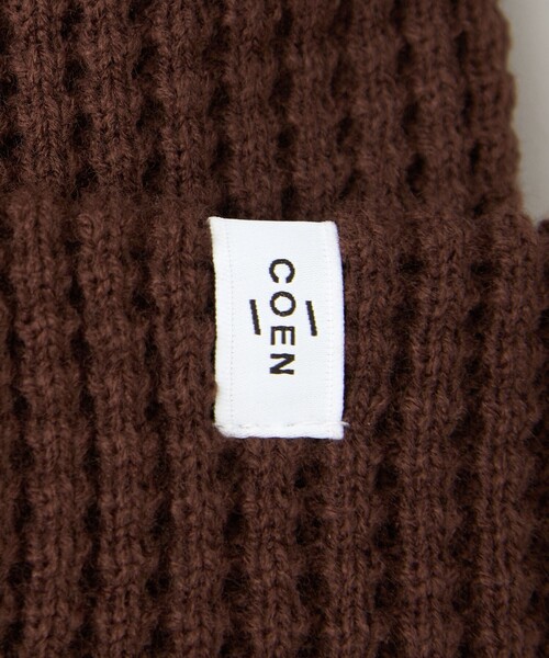 coen（コーエン）の「【ギフトにおすすめ】ワッフルニットワッチ（ニットキャップ/ビーニー・メンズ・ダークグリーン/ネイビー/ダークブラウン/ワイン/ブラック/オレンジ・FREE）」の16枚目の写真