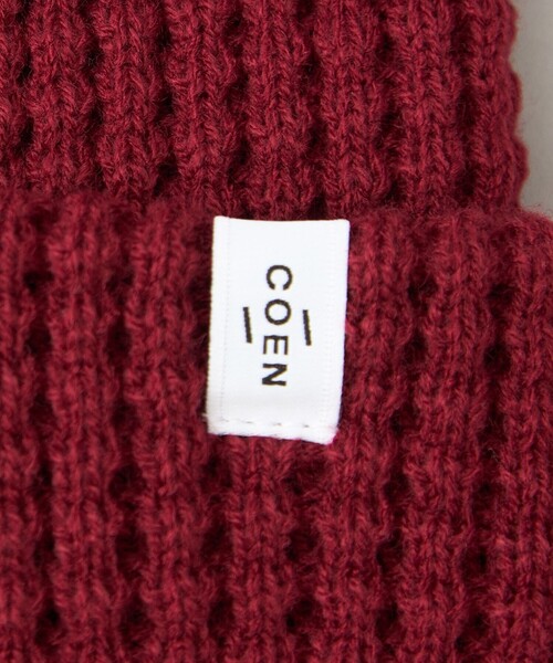 coen（コーエン）の「【ギフトにおすすめ】ワッフルニットワッチ（ニットキャップ/ビーニー・メンズ・ダークグリーン/ネイビー/ダークブラウン/ワイン/ブラック/オレンジ・FREE）」の17枚目の写真