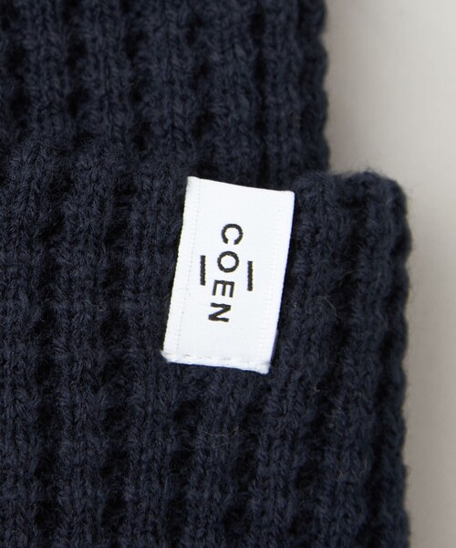 coen（コーエン）の「【ギフトにおすすめ】ワッフルニットワッチ（ニットキャップ/ビーニー・メンズ・ダークグリーン/ネイビー/ダークブラウン/ワイン/ブラック/オレンジ・FREE）」の21枚目の写真