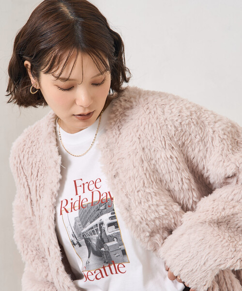 FREAK'S STORE（フリークスストア）の「ファー ニット コート（ノー