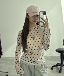 Y2K SYNAPSE FACTORY（ワイツーケー シナプスファクトリー）の「【ドット】シアーロングTシャツ（Tシャツ/カットソー）」