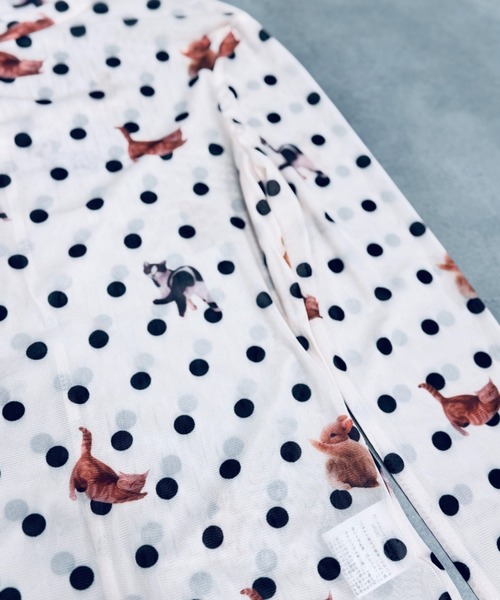 Y2K SYNAPSE FACTORY（ワイツーケー シナプスファクトリー）の「【ドット】シアーロングTシャツ（Tシャツ/カットソー・レディース・ホワイト/ブラック・FREE）」の11枚目の写真