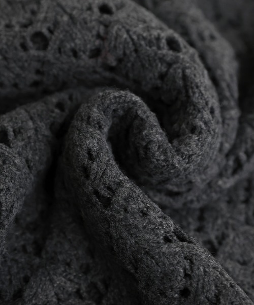 select MOCA（セレクトモカ）の「透かし編みジップカーディガン（カーディガン/ボレロ・レディース・ブラック/ブラウン・FREE）」の13枚目の写真