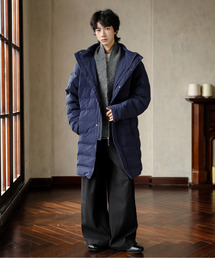 FVLMEN（フルメン）の「【neos】シームレス 撥水加工 ボリュームネック ダウン ロングコート（ダウンジャケット/コート）」
