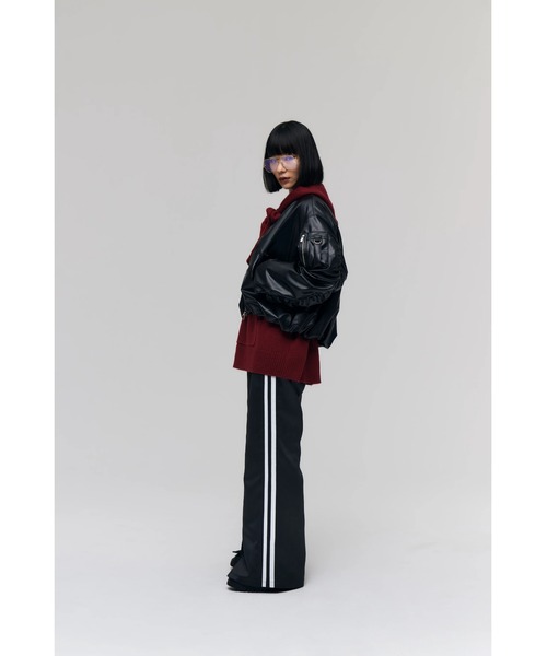 FELICITY(フェリシティ)の「Side Line Pants(その他パンツ・レディース・ブラック/チャコール・2/1)」の4枚目の写真