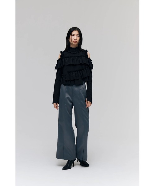 FELICITY(フェリシティ)の「Side Line Pants(その他パンツ・レディース・ブラック/チャコール・2/1)」の5枚目の写真