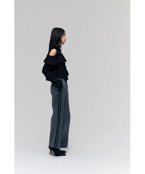 FELICITY(フェリシティ)の「Side Line Pants(その他パンツ・レディース・ブラック/チャコール・2/1)」の6枚目の写真