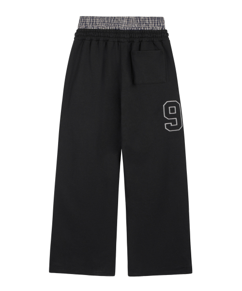 ROCKCAKE（ロックケーキ）の「Check Layered 96 Wide 2way Jogger - Black（スウェットパンツ・レディース・その他・SMALL/X-SMALL）」の7枚目の写真