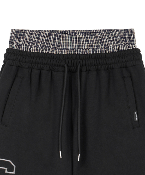 ROCKCAKE（ロックケーキ）の「Check Layered 96 Wide 2way Jogger - Black（スウェットパンツ・レディース・その他・SMALL/X-SMALL）」の6枚目の写真