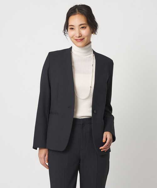 A DAY IN THE LIFE united arrows ジャケット　XL セール】ツイーディーオックス Vネックジャケット ‐セットアップ対応