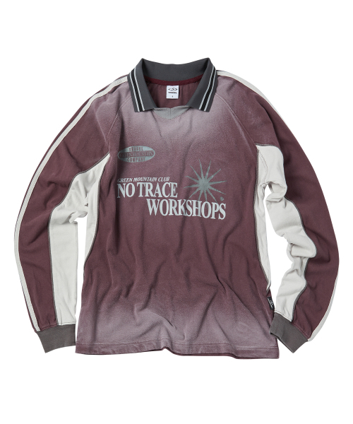 TRAVEL(トラベル)の「スプレーワッシングカラードロングスリーブワイン(Tシャツ/カットソー・レディース・その他・MEDIUM/LARGE/SMALL)」の1枚目の写真