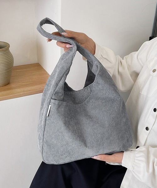 Miniministore(ミニミニストア)の「ワンショルダー バッグA4 コーデュロイ(ショルダーバッグ・レディース・グレー/ブラック/アイボリー・FREE)」の18枚目の写真