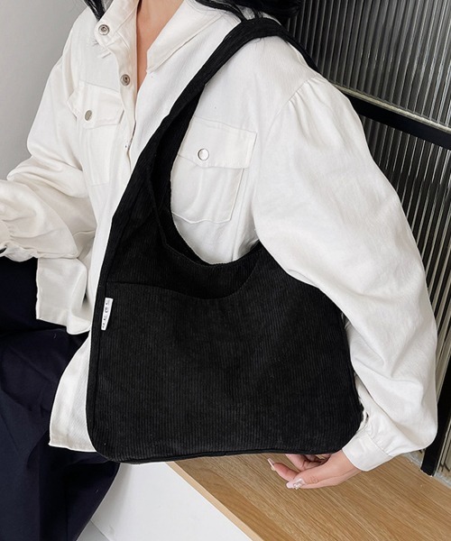 Miniministore(ミニミニストア)の「ワンショルダー バッグA4 コーデュロイ(ショルダーバッグ・レディース・グレー/ブラック/アイボリー・FREE)」の21枚目の写真