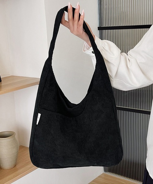 Miniministore(ミニミニストア)の「ワンショルダー バッグA4 コーデュロイ(ショルダーバッグ・レディース・グレー/ブラック/アイボリー・FREE)」の22枚目の写真