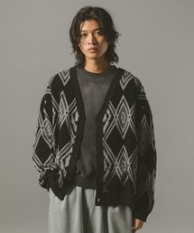 RAGEBLUE | アーガイルモールニットカーディガン(カーディガン/ボレロ)