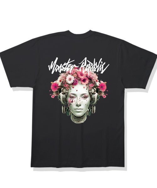 MONSTER REPUBLIC(モンスターリパブリック)の「サイバーフラワー ベリーピンク Tシャツ ブラック(Tシャツ/カットソー・レディース・その他・MEDIUM/SMALL/X-LARGE/LARGE)」の2枚目の写真