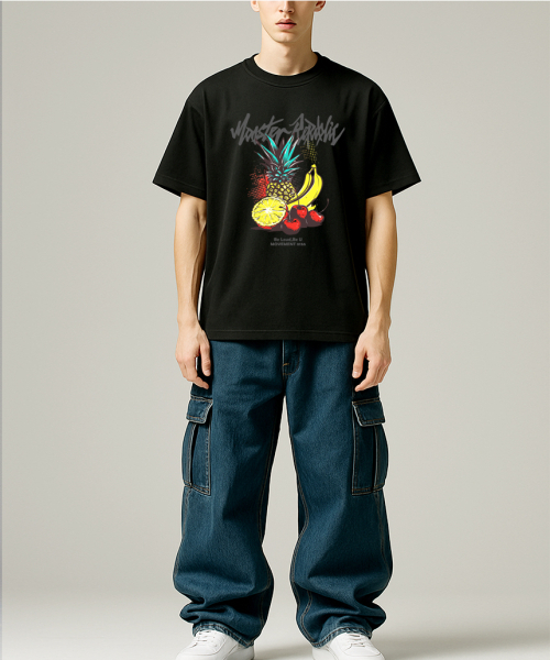MONSTER REPUBLIC(モンスターリパブリック)の「パインバナナイエローTシャツブラック_8136(Tシャツ/カットソー・レディース・その他・SMALL/MEDIUM/LARGE/X-LARGE)」の2枚目の写真