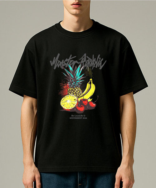 MONSTER REPUBLIC(モンスターリパブリック)の「パインバナナイエローTシャツブラック_8136(Tシャツ/カットソー・レディース・その他・SMALL/MEDIUM/LARGE/X-LARGE)」の4枚目の写真