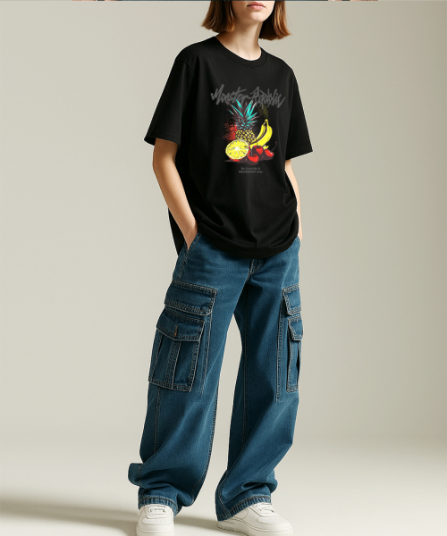 MONSTER REPUBLIC(モンスターリパブリック)の「パインバナナイエローTシャツブラック_8136(Tシャツ/カットソー・レディース・その他・SMALL/MEDIUM/LARGE/X-LARGE)」の5枚目の写真