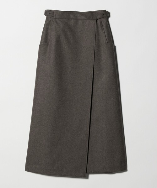 Steven Alan（スティーブンアラン）の「＜Steven Alan＞ラップ タイト スカート（スカート・レディース・ブラック/グレー系/モカ・M/S）」の3枚目の写真
