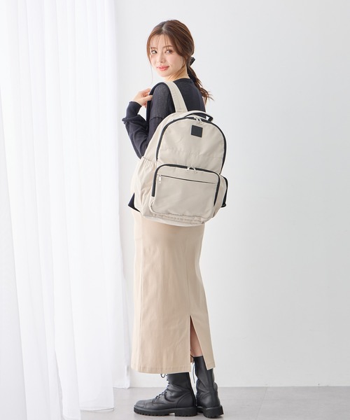 Rosemadame(ローズマダム)の「軽量・撥水・大容量。子育てに最適な多機能 ハジカルペアレンツリュック/マザーズバッグ(バックパック/リュック・レディース・アイボリー/ブラック/グレー・FREE)」の12枚目の写真
