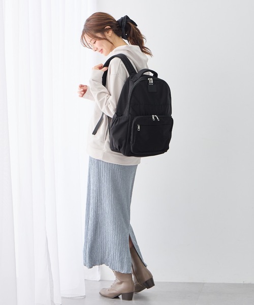Rosemadame(ローズマダム)の「軽量・撥水・大容量。子育てに最適な多機能 ハジカルペアレンツリュック/マザーズバッグ(バックパック/リュック・レディース・アイボリー/ブラック/グレー・FREE)」の16枚目の写真