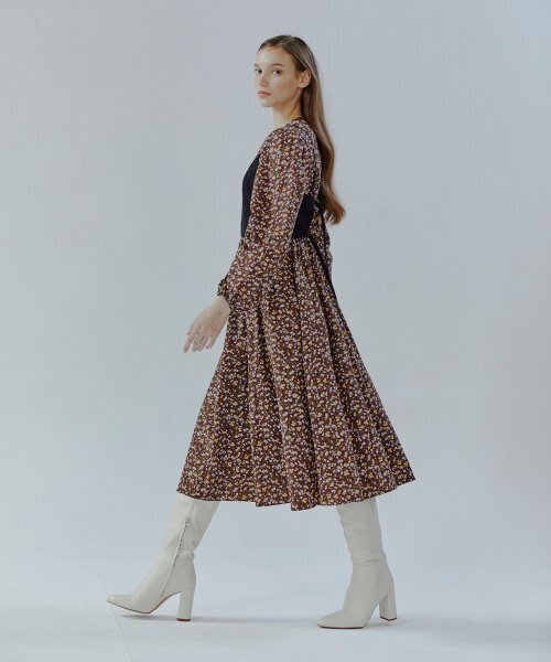 ETMON(エトモン)の「Bustier Set Dress Brown(ワンピース・レディース・その他・FREE)」の1枚目の写真