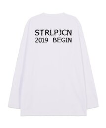エイピースタジオ ビギン オーバーサイズ ロングスリーブTシャツ_ホワイト