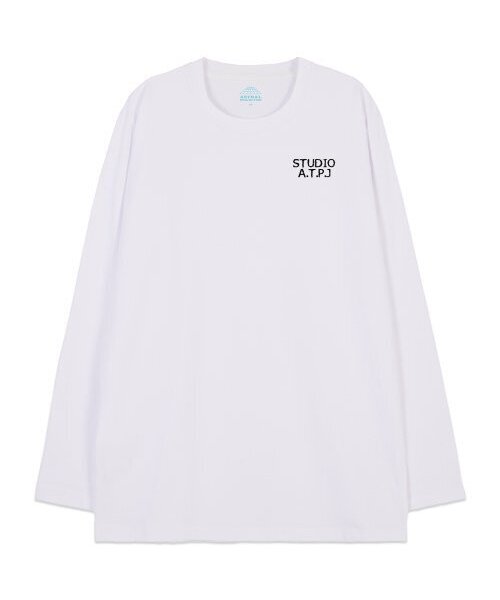 ASTRAL PROJECTION(アストラルプロジェクション)の「エイピースタジオ ビギン オーバーサイズ ロングスリーブTシャツ_ホワイト(Tシャツ/カットソー・メンズ・その他・LARGE/MEDIUM/X-LARGE/XX-LARGE)」の2枚目の写真