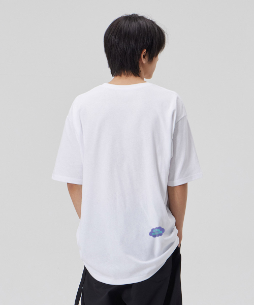 ASTRAL PROJECTION（アストラルプロジェクション）の「[ビヨンドウィズアストラル]コットンルーズフィット半袖Tシャツ_ホワイト（Tシャツ/カットソー・メンズ・その他・LARGE/MEDIUM/X-LARGE/XX-LARGE）」の4枚目の写真