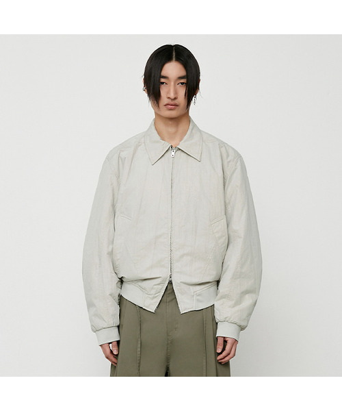 LMOOD(エルムード)の「ダイアクリーズ ボンバージャケット ダスティクリーム(ブルゾン・レディース・その他・44/46)」の1枚目の写真