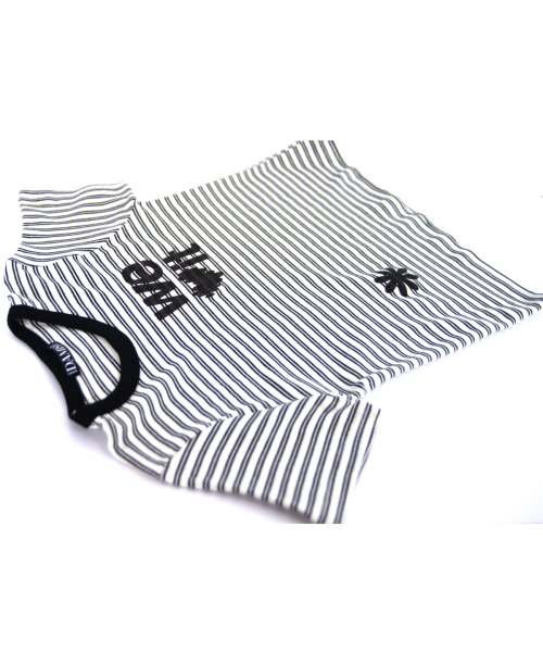 DAMISH(ダミシュ)の「ウィラブイットストライプTシャツ_ブラック(Tシャツ/カットソー・レディース・ブラック・FREE)」の3枚目の写真