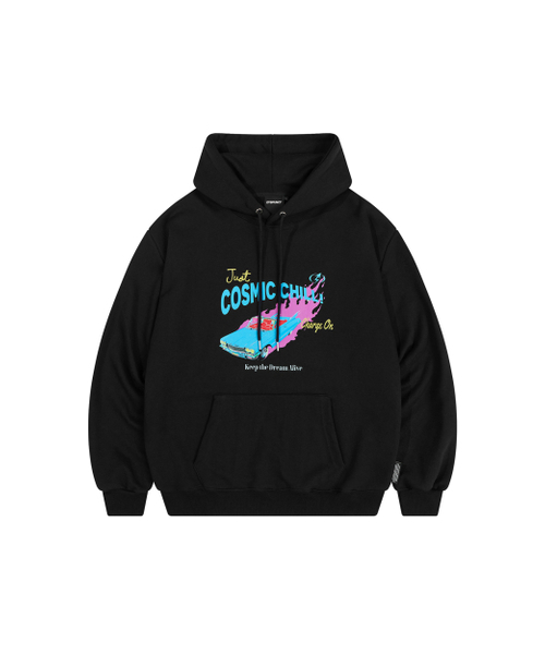 COSMIC CHILL HOODIE (BLACK)（パーカー）｜DYSFUNCT（ディスファン