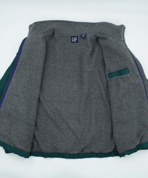 GAP（ギャップ）の「【USED】90’s GAP フリースライナー ナイロンジャケット（ナイロンジャケット・メンズ・グリーン・X-LARGE）」の6枚目の写真