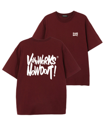 NOW DOIT オーバーサイズ 半袖Tシャツ (VS0119) バーガンディ