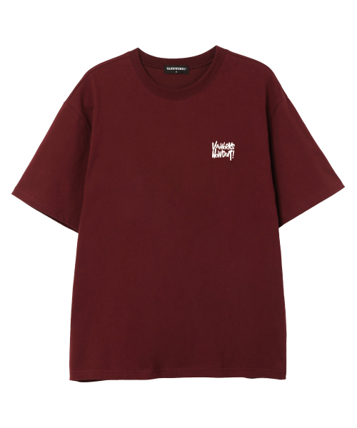 VANNWORKS（バンワークス）の「NOW DOIT オーバーサイズ 半袖Tシャツ (VS0119) バーガンディ（Tシャツ/カットソー・レディース・その他・SMALL/MEDIUM/X-LARGE/XX-LARGE/LARGE）」の2枚目の写真