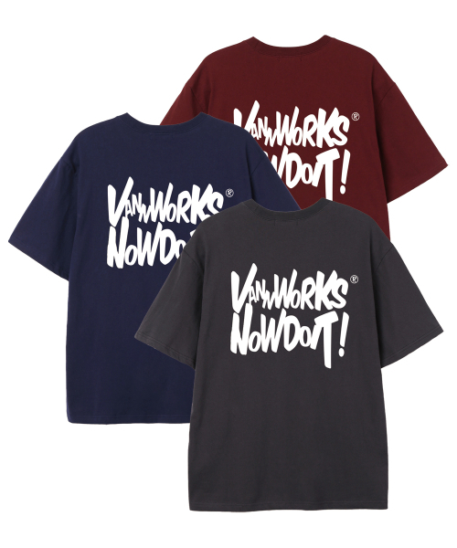 VANNWORKS（バンワークス）の「NOW DOIT オーバーサイズ 半袖Tシャツ (VS0119) バーガンディ（Tシャツ/カットソー・レディース・その他・SMALL/MEDIUM/X-LARGE/XX-LARGE/LARGE）」の4枚目の写真