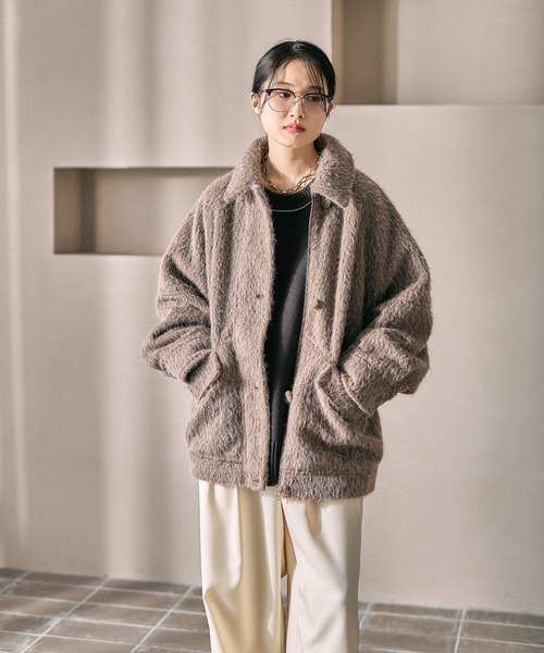 シャギーミドルZIPブルゾン 612822（ブルゾン）｜LEPSIM（レプシィム