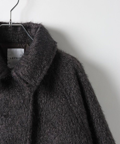 LEPSIM（レプシィム）の「シャギーミドルZIPブルゾン　612822（ブルゾン・レディース・ブラウン/オフホワイト/チャコールグレー・FREE）」の6枚目の写真